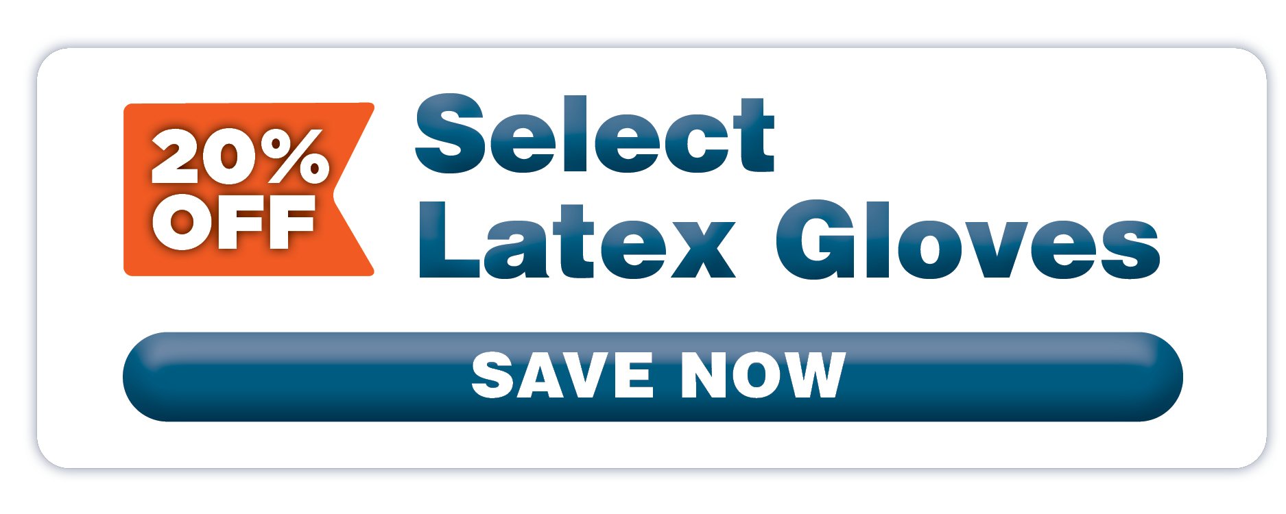 20 off latex august button