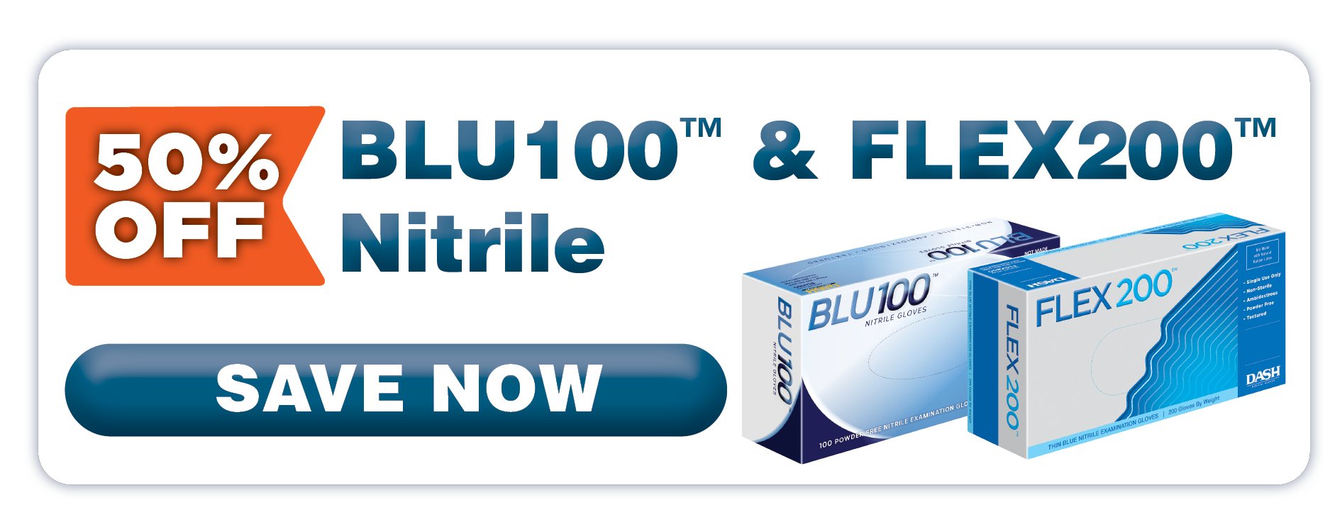 50 off blu and flex august button